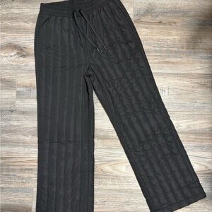 Joe Fresh Black Quilted Active Pants